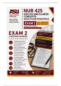 ASU NUR 425 Exam 2 &vert; Health & Illness Concepts&colon; Adults & Peds &lpar;2026&sol;27&rpar; Q&A