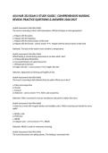ASU NUR 352 EXAM 3 STUDY GUIDE &vert; COMPREHENSIVE NURSING REVIEW&comma; PRACTICE QUESTIONS & ANSWERS 2026&sol;2027