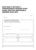 N352 EXAM 3 LECTURE 8 &vert; COMPREHENSIVE NURSING STUDY GUIDE&comma; PRACTICE QUESTIONS & ANSWERS 2026&sol;2027