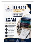 Nightingale BSN 246 Exams 1-3 &plus; Final &vert; HESI Health Assessment Bundle &vert; A&plus; Guarantee