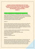 NURSING CAPSTONE COMPREHENSIVE PRE-TEST EXAM &NewLine; 2026&sol;2027 ACCURATE REAL EXAM QUESTIONS AND ANSWERS  WITH DETAILED RATIONALES EACH &vert; CURRENTLY TESTING  AND FREQUENTLY TESTED QUESTIONS &vert;  GRADED A&plus;