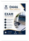 WGU D446 OA Exam &vert; Adult Health II &lpar;2026&sol;27&rpar; Q&A &vert; WGU