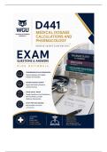 WGU D441 OA &vert; Medical Dosage Calculations & Pharmacology &lpar;2026&sol;27&rpar; Q&A &vert; A&plus; Guarantee