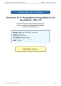 Chamberlain NR 565 Advanced Pharmacology Midterm Exam&NewLine;Prep 2026&sol;2027 UPDATED
