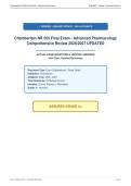 Chamberlain NR 565 Final Exam - Advanced Pharmacology&NewLine;Comprehensive Review 2026&sol;2027 UPDATED