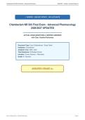 Chamberlain NR 565 Final Exam - Advanced Pharmacology&NewLine;2026&sol;2027 UPDATED