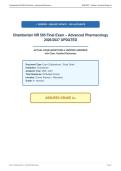 Chamberlain NR 565 Advanced Pharmacology Bundled Exams 2026&sol;2027 UPDATED&vert;Assured Grade A&plus;