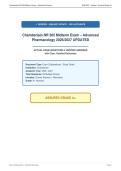 Chamberlain NR 565 Midterm Exam &ndash; Advanced&NewLine;Pharmacology 2026&sol;2027 UPDATED