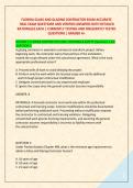 FLORIDA GLASS AND GLAZING CONTRACTOR EXAM ACCURATE &NewLine; REAL EXAM QUESTIONS AND VERIFIED ANSWERS WITH DETAILED &NewLine;RATIONALES EACH &vert; CURRENTLY TESTING AND FREQUENTLY TESTED &NewLine;QUESTIONS &vert; GRADED A&plus; 
