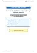 Chamberlain NR 601 Final Exam&colon; Primary Care Aging&NewLine;2026&sol;2027 UPDATED