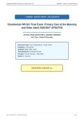 Chamberlain NR 601 Final Exam&colon; Primary Care of the Maturing&NewLine;and Older Adult 2026&sol;2027 UPDATED