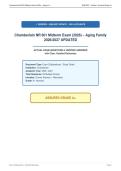 Chamberlain NR 601 Midterm Exam &lpar;2026&rpar; &ndash; Aging Family&NewLine;2026&sol;2027 UPDATED