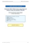 Chamberlain NR 601 Midterm Exam&colon; Aging Family and&NewLine;Geriatric Primary Care 2026&sol;2027 UPDATED