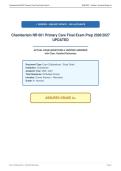 Chamberlain NR 601 Bundled Exams  2026&sol;2027 UPDATED &vert;Verifed &vert;Guaranteed Grades 