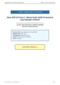 Galen NUR 253 Exam 2 - Mental Health &lpar;2026&rpar; Professional&NewLine;Quiz 2026&sol;2027 UPDATE