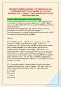 SNHD AEMT PROTOCOLS QUIZ EXAM 2026&sol;2027 ACCURATE REAL &NewLine;EXAM QUESTIONS AND VERIFIED ANSWERS WITH DETAILED &NewLine;RATIONALES EACH &vert; CURRENTLY TESTING AND FREQUENTLY TESTED &NewLine;QUESTIONS &vert;GRADED A&plus; 