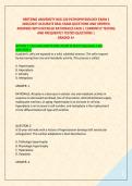 HERTZING UNIVERSITY NSG 120 PATHOPHYSIOLOGY EXAM 1 &NewLine;2026&sol;2027 ACCURATE REAL EXAM QUESTIONS AND VERIFIED &NewLine;ANSWERS WITH DETAILED RATIONALES EACH &vert; CURRENTLY TESTING &NewLine;AND FREQUENTLY TESTED QUESTIONS &vert; GRADED A&plus; 