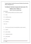 Test Bank for Nutrition&colon; Concepts and Controversies 17th Edition by Frances Sizer&comma; Ellie Whitney & Mary Wissmann &vert; All 15 Chapters &vert; Practice Questions & Answers &vert; Updated 2027