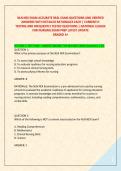 NLN NEX EXAM ACCURATE REAL EXAM QUESTIONS AND VERIFIED &NewLine;ANSWERS WITH DETAILED RATIONALES EACH &vert; CURRENTLY  &NewLine;TESTING AND FREQUENTLY TESTED QUESTIONS &vert; NATIONAL LEAGUE &NewLine;FOR NURSING EXAM PREP LATEST UPDATE GRADED A&plus; 