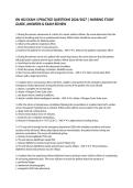 RN 402 EXAM 3 PRACTICE QUESTIONS 2026&sol;2027 &vert; NURSING STUDY GUIDE&comma; ANSWERS & EXAM REVIEW