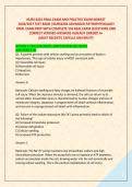 NURS 6202 FINAL EXAM AND PRACTICE EXAM NEWEST &NewLine; 2026&sol;2027 TEST BANK &vert;NURS6202 ADVANCED PATHOPHYSIOLOGY &NewLine;FINAL EXAM PREP WITH COMPLETE 550 REAL EXAM QUESTIONS AND &NewLine;CORRECT VERIFIED ANSWERS ALREADY GRADED A&plus;  &lpar;MOST RECENT&excl;&rpar; CAPELLA UNIVERSITY