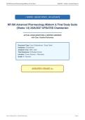 NR 566 Advanced Pharmacology Midterm & Final Study Guide&NewLine;&lpar;Weeks 1-8&rpar; 2026&sol;2027 UPDATED Chamberlain