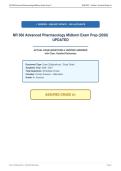 NR 566 Advanced Pharmacology Midterm Exam Prep &lpar;2026&rpar;&NewLine;UPDATED