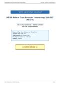 NR 566 Midterm Exam&colon; Advanced Pharmacology 2026&sol;2027&NewLine;UPDATED