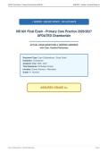 NR 601 Final Exam - Primary Care Practice 2026&sol;2027&NewLine;UPDATED Chamberlain