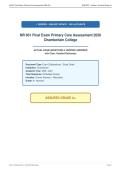 NR 601 Final Exam Primary Care Assessment 2026&NewLine;Chamberlain College