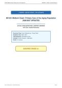 NR 601 Midterm Exam&colon; Primary Care of the Aging Population&NewLine;2026&sol;2027 UPDATED