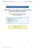 NR 601 Midterm Exam&colon; Primary Care of the Maturing and&NewLine;Aging Family 2026&sol;2027 UPDATED