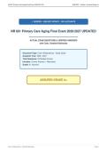NR 601 Primary Care Aging Final Exam 2026&sol;2027 UPDATED