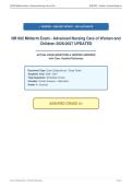 NR 602 Midterm Exam - Advanced Nursing Care of Women and&NewLine;Children 2026&sol;2027 UPDATED