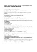 NUR 353 TICKET-IN&colon; DEVELOPMENT 4 2026&sol;2027 &vert; PEDIATRIC NURSING STUDY GUIDE&comma; PRACTICE QUESTIONS & EXAM REVIEW