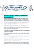 NBHWC ALL EVALUATION TEST ANSWERS AND QUESTIONS SET A&period;pdf