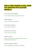 QUALYS VMDR TRAINING ACTUAL PAPER&NewLine;2026 QUESTIONS WITH SOLUTIONS&NewLine;GRADED A&plus;