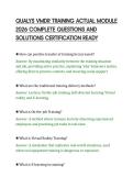 QUALYS VMDR TRAINING ACTUAL MODULE&NewLine;2026 COMPLETE QUESTIONS AND&NewLine;SOLUTIONS CERTIFICATION READY