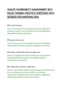QUALYS VULNERABILITY MANAGEMENT SELFPACED TRAINING PRACTICE QUESTIONS WITH&NewLine;DETAILED EXPLANATIONS 2026