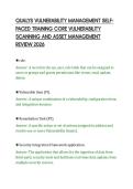 QUALYS VULNERABILITY MANAGEMENT SELFPACED TRAINING CORE VULNERABILITY&NewLine;SCANNING AND ASSET MANAGEMENT&NewLine;REVIEW 2026