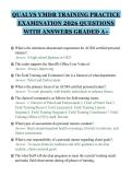QUALYS VMDR TRAINING PRACTICE&NewLine;EXAMINATION 2026 QUESTIONS&NewLine;WITH ANSWERS GRADED A&plus;