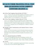 QUALYS VMDR TRAINING FINAL TEST&NewLine;2026 QUESTIONS WITH CORRECT&NewLine;ANSWERS GRADED A&plus;