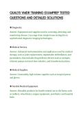 QUALYS VMDR TRAINING EXAMPREP TESTED&NewLine;QUESTIONS AND DETAILED SOLUTIONS