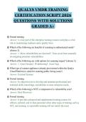 QUALYS VMDR TRAINING&NewLine;CERTIFICATION SCRIPT 2026&NewLine;QUESTIONS WITH SOLUTIONS&NewLine;GRADED A&plus;