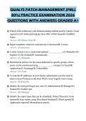 QUALYS PATCH MANAGEMENT &lpar;PM&rpar;&semi;&lpar;&NewLine;80&percnt;&rpar; PRACTICE EXAMINATION 2026&NewLine;QUESTIONS WITH ANSWERS GRADED A&plus;