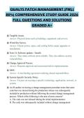 QUALYS PATCH MANAGEMENT &lpar;PM&rpar;&semi;&lpar;&NewLine;80&percnt;&rpar; COMPREHENSIVE STUDY GUIDE 2026&NewLine;FULL QUESTIONS AND SOLUTIONS&NewLine;GRADED A&plus;