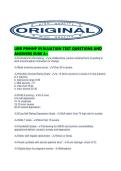 LMR PMHNP EVALUATION TEST QUESTIONS AND ANSWERS SURE A&period;pd