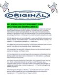 NES SPECIAL EDUCATION CORRECT EXAM QUESTIONS AND ANSWERS SURE A&period;pdf