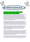 NES SPECIAL EDUCATION COMPREHENSIVE QUESTIONS AND ANSWERS SURE A&period;pdf