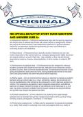 NES SPECIAL EDUCATION STUDY GUIDE QUESTIONS AND ANSWERS SURE A&period;pdf